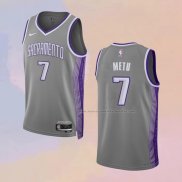 Camiseta Sacramento Kings Chimezie Metu NO 7 Ciudad 2022-23 Gris