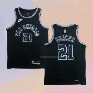 Camiseta San Antonio Spurs Tim Duncan NO 21 Statement 2022-23 Negro