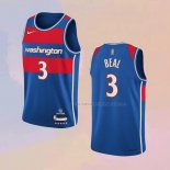 Camiseta Washington Wizards Bradley Beal NO 3 Ciudad 2021-22 Azul