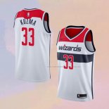 Camiseta Washington Wizards Kyle Kuzma NO 33 Association 2020-21 Blanco