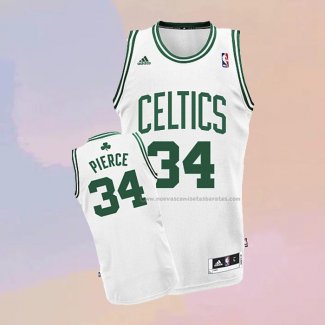 Camiseta Boston Celtics Paul Pierce NO 34 Blanco