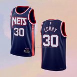 Camiseta Brooklyn Nets Seth Curry NO 30 Ciudad 2021-22 Azul