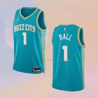 Camiseta Charlotte Hornets Lamelo Ball NO 1 Ciudad 2023-24 Verde