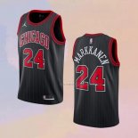 Camiseta Chicago Bulls Lauri Markkanen NO 24 Statement 2020-21 Negro