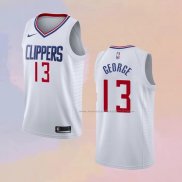 Camiseta Los Angeles Clippers Paul George NO 13 Association 2017-18 Blanco