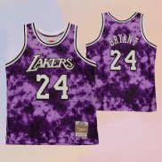 Camiseta Los Angeles Laker Kobe Bryant NO 24 Galaxy Violeta