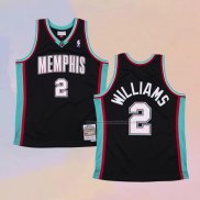 Camiseta Memphis Grizzlies Jason Williams NO 2 Hardwood Classics Throwback Negro