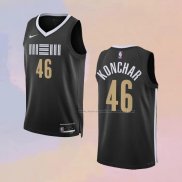 Camiseta Memphis Grizzlies John Konchar NO 46 Ciudad 2023-24 Negro