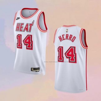 Camiseta Miami Heat Tyler Herro NO 14 Classic 2022-23 Blanco