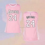 Camiseta Mujer Los Angeles Lakers Kobe Bryant NO 24 Rosa