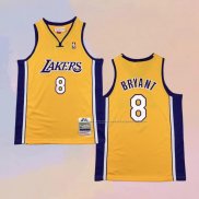 Camiseta Nino Los Angeles Lakers Kobe Bryant NO 8 Mitchell & Ness 1999-00 Amarillo