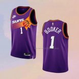 Camiseta Phoenix Suns Devin Booker NO 1 Classic 2022-23 Violeta