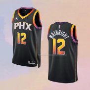 Camiseta Phoenix Suns Ish Wainright NO 12 Statement 2022-23 Negro
