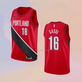 Camiseta Portland Trail Blazers Pau Gasol NO 16 Statement Rojo