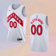 Camiseta Toronto Raptors Personalizada Association 2020-21 Blanco