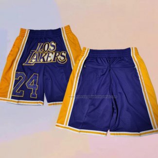 Pantalone Los Angeles Lakers Kobe Bryant 24 Just Don Violeta