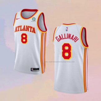 Camiseta Atlanta Hawks Danilo Gallinari NO 8 Association 2020-21 Blanco