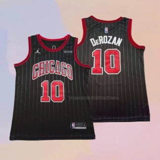 Camiseta Chicago Bulls Demar Derozan NO 10 Statement 2020-21 Negro