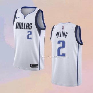 Camiseta Dallas Mavericks Kyrie Irving NO 2 Association 2022-23 Blanco