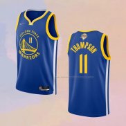 Camiseta Golden State Warriors Klay Thompson NO 11 Icon 2022 NBA Finals Azul