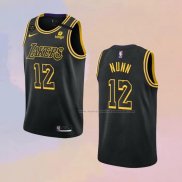 Camiseta Los Angeles Lakers Kendrick Nunn NO 12 Mamba 2021-22 Negro