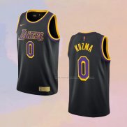 Camiseta Los Angeles Lakers Kyle Kuzma NO 0 Earned 2020-21 Negro