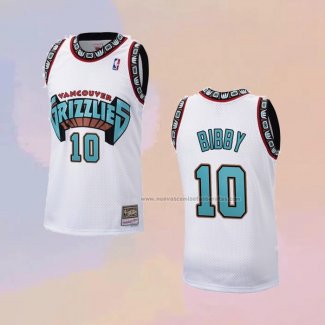 Camiseta Memphis Grizzlies Mike Bibby NO 10 Historic Retro Blanco