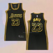 Camiseta Mujer Los Angeles Lakers Lebron James NO 23 Negro