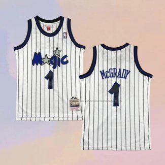 Camiseta Nino Orlando Magic Tracy McGrady NO 1 Mitchell & Ness 2003-04 Blanco