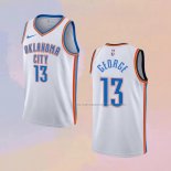 Camiseta Oklahoma City Thunder Paul George NO 13 Association Blanco