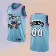 Camiseta Toronto Raptors Personalizada Ciudad 2020-21 Rosa Azul