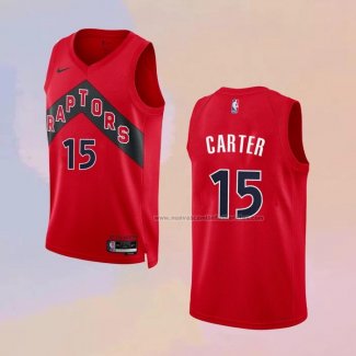 Camiseta Toronto Raptors Vince Carter NO 15 Icon 2022-23 Rojo