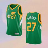 Camiseta Utah Jazz Rudy Gobert NO 27 Earned 2020-21 Verde