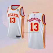 Camiseta Atlanta Hawks Bogdan Bogdanovic NO 13 Association 2020-21 Blanco