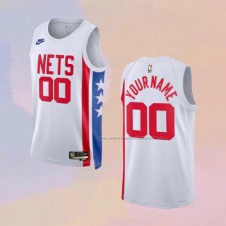 Camiseta Brooklyn Nets Personalizada Classic 2022-23 Blanco