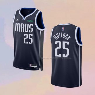 Camiseta Dallas Mavericks Reggie Bullock NO 25 Statement 2022-23 Azul