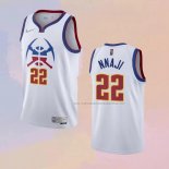 Camiseta Denver Nuggets Zeke Nnaji NO 22 Earned 2020-21 Blanco