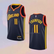 Camiseta Golden State Warriors Klay Thompson NO 11 Ciudad 2020-21 Negro