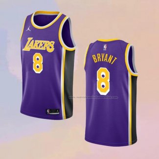 Camiseta Los Angeles Lakers Kobe Bryant NO 8 Statement 2021-22 Violeta