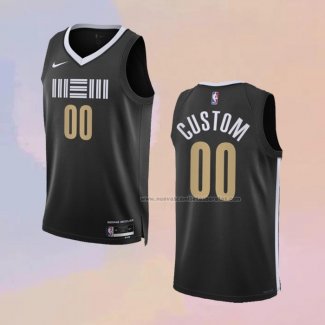 Camiseta Memphis Grizzlies Personalizada Ciudad 2023-24 Negro