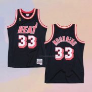 Camiseta Miami Heat Alonzo Mourning NO 33 Hardwood Classics Throwback Negro