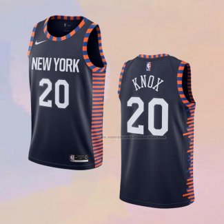 Camiseta New York Knicks Kevin Knox NO 20 Ciudad Edition 2019-20 Azul