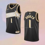 Camiseta Phoenix Suns Devin Booker NO 1 Select Series Oro Negro