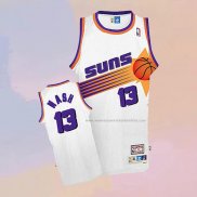 Camiseta Phoenix Suns Steve Nash NO 13 Retro Blanco