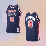 Camiseta USA 1992 Scottie Pippen NO 8 Azul