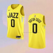 Camiseta Utah Jazz Talen Horton-Tucker NO 0 Icon 2022-23 Amarillo