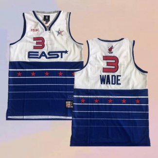 Camiseta All Star 2006 Dwyane Wade NO 3 Azul Blanco