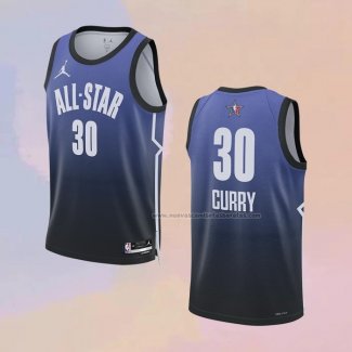 Camiseta All Star 2023 Golden State Warriors Stephen Curry NO 30 Azul