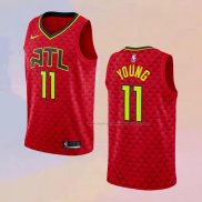 Camiseta Atlanta Hawks Trae Young NO 11 Statement 2019-20 Rojo