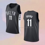 Camiseta Brooklyn Nets Kyrie Irving NO 11 Statement Negro